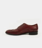 Men's Brown Leather Oxford Shoes - Image 4
