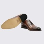 BROWN FULL BROGUE PUNCH LEATHER OXFORD