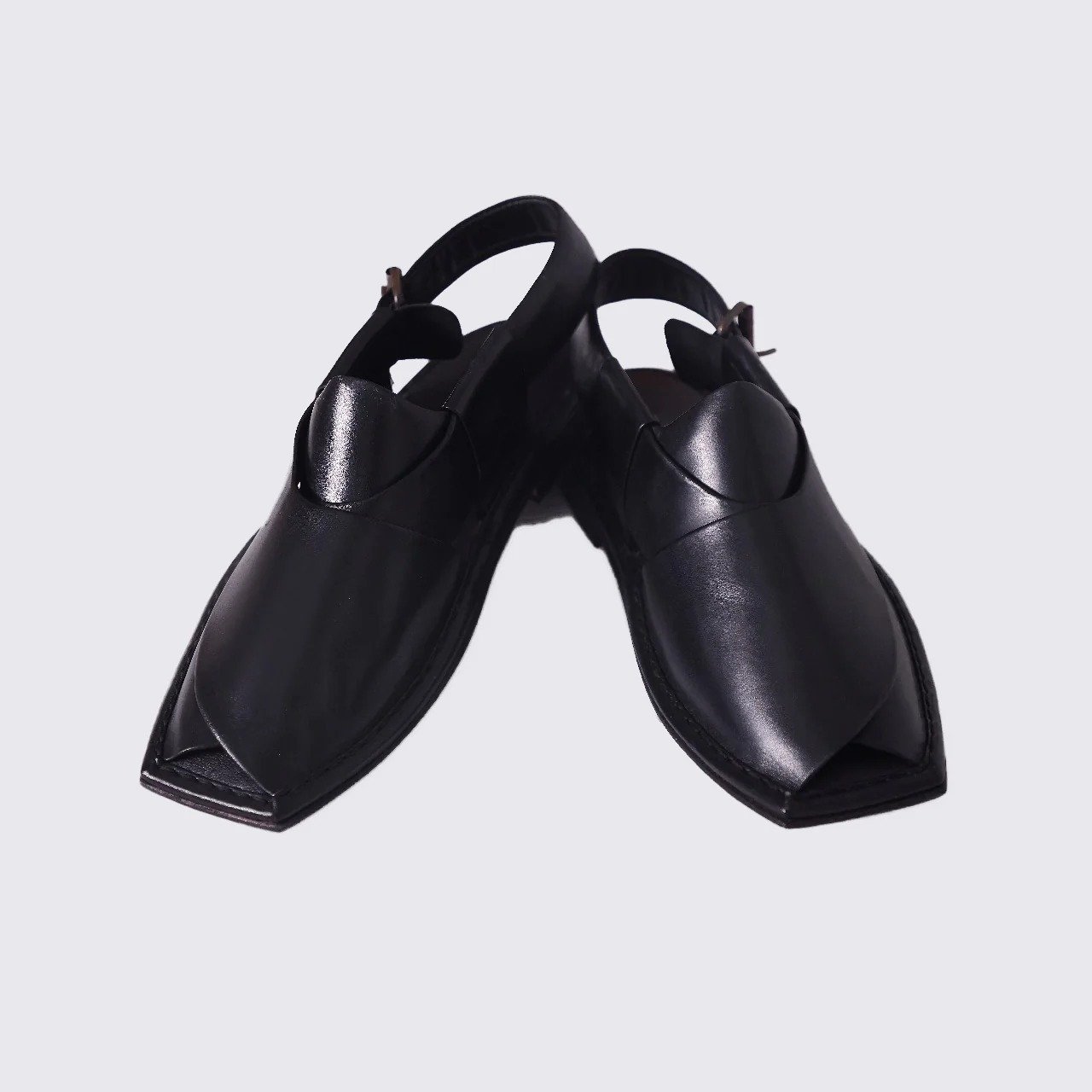 Kaptaan chappal Full Black - Image 2