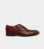 Men's Brown Leather Oxford Shoes - Image 2