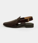 LS Pure Leather Handmade Peshawari Burgundy - Image 3