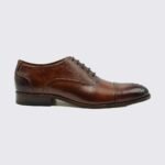 BROWN FULL BROGUE PUNCH LEATHER OXFORD - Image 2